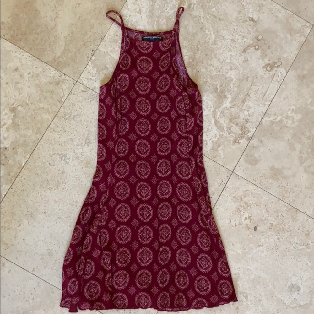 Maroon Brandy Melville dress.